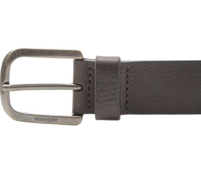 Kožený opasek Wrangler Full Grain hnědý