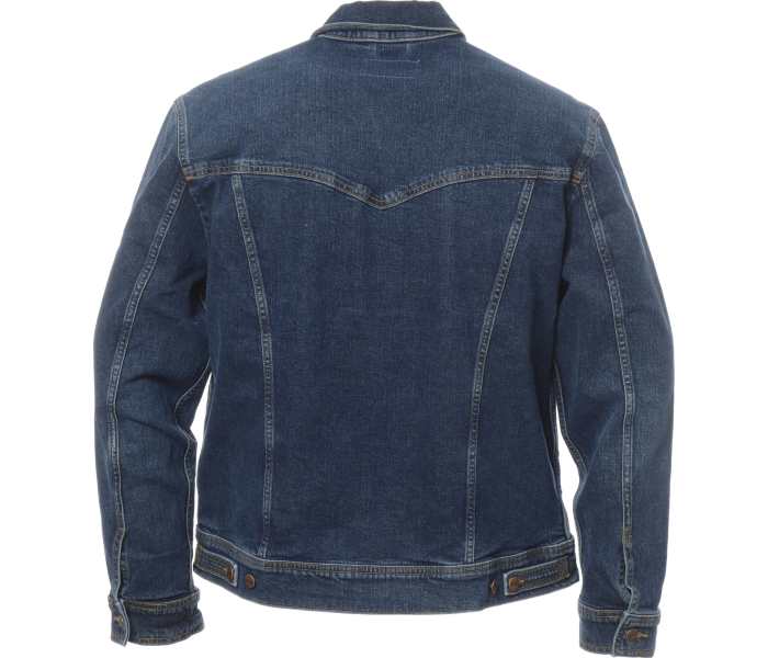 Džínová bunda Wrangler Classic Meadow Haze pánská tmavě modrá