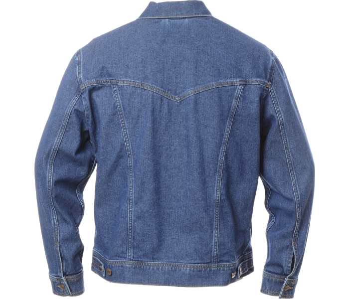 Džínová bunda Wrangler Classic Mid Stone pánská modrá