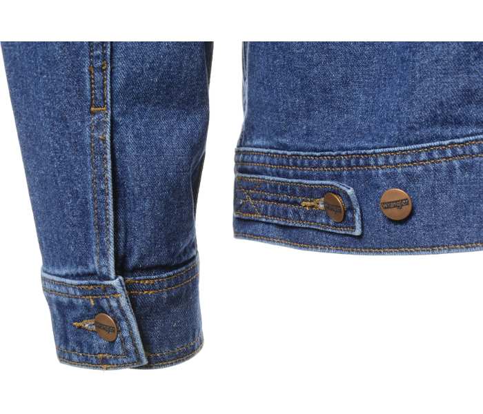 Džínová bunda Wrangler Classic Mid Stone pánská modrá