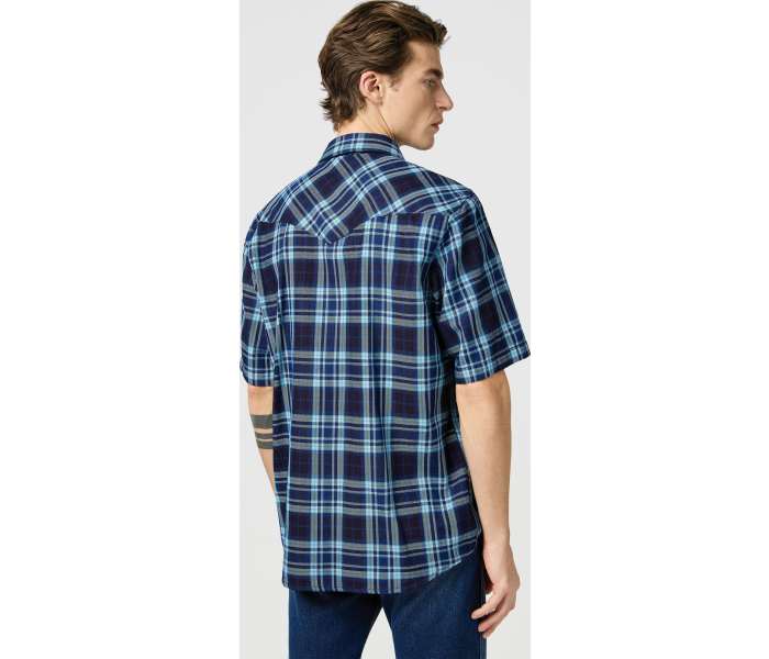 Košile Wrangler Western Latino Indigo pánská tmavě modrá