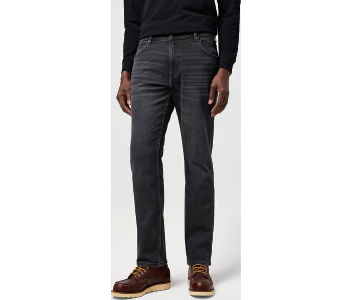 Wrangler jeans Greensboro pánské tmavě šedé