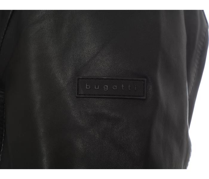 Kožená bunda Bugatti pánská černá