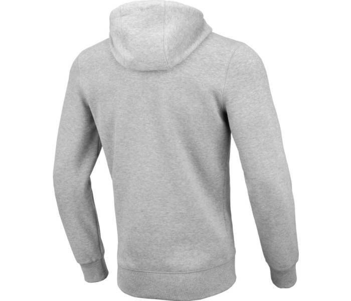 Mikina PitBull West Coast Small Logo Premium Pique pánská šedá
