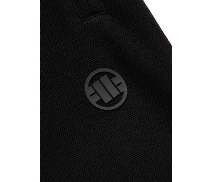 Tepláky PitBull West Coast Small Logo Premium Pique pánské černé