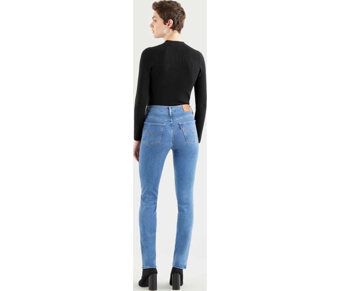 Levi´s® jeans 724 High Rise Straight Rio Frost dámské modré