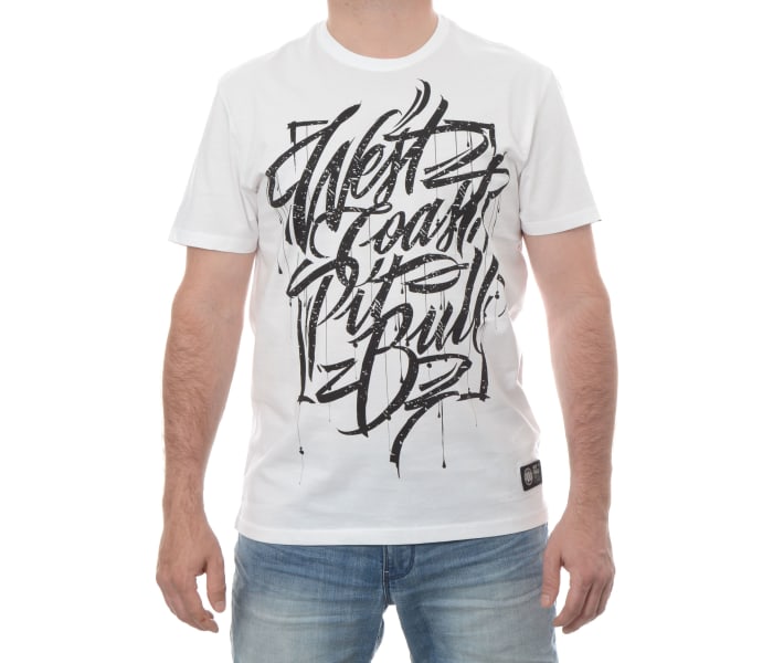Triko PitBull West Coast Blood pánské bílé