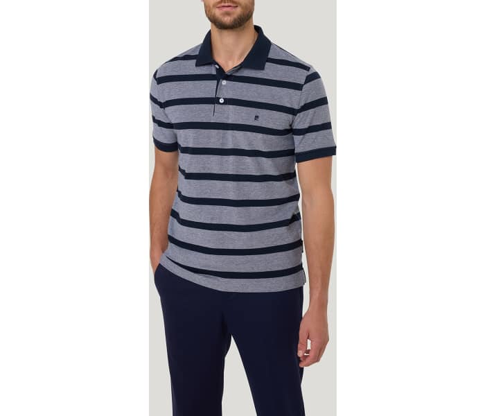Polo triko Pierre Cardin pánské šedo-tmavě modré