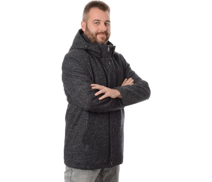Kabát Bugatti pánský tmavě šedý