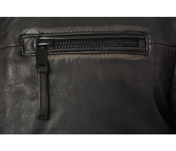 Kožená bunda Mustang pánská černá