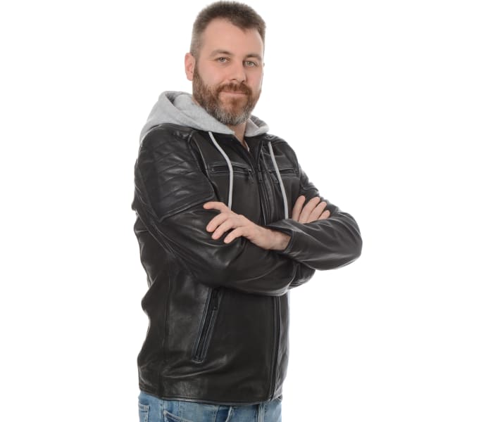 Kožená bunda Mustang pánská černá