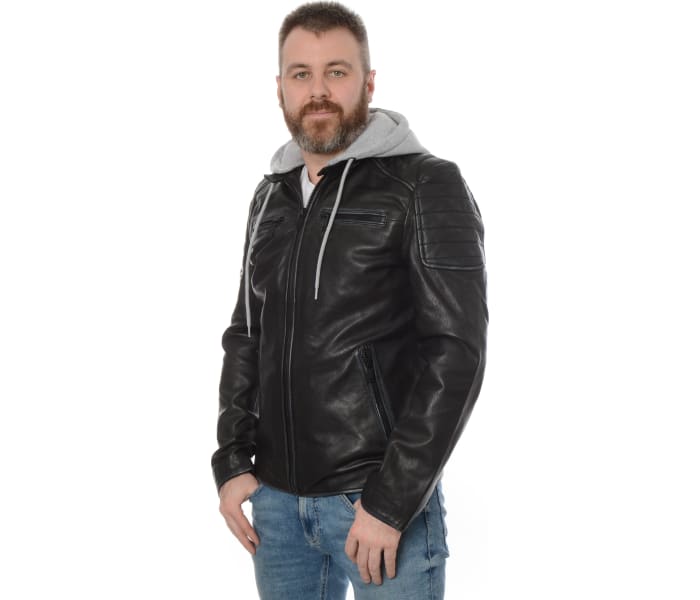 Kožená bunda Mustang pánská černá