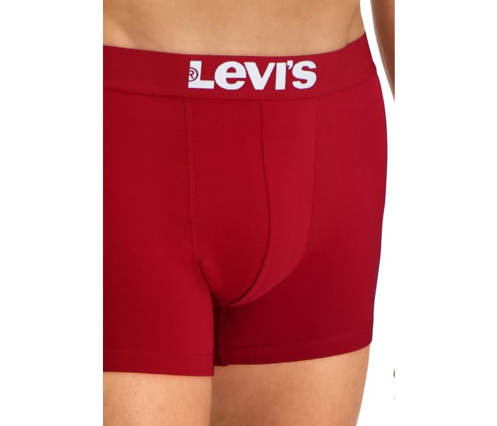 Boxerky Levi´s® Solid Basic 2pack pánské červené