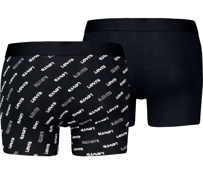 Boxerky Levi´s® Logo AOP 2pack pánské černé