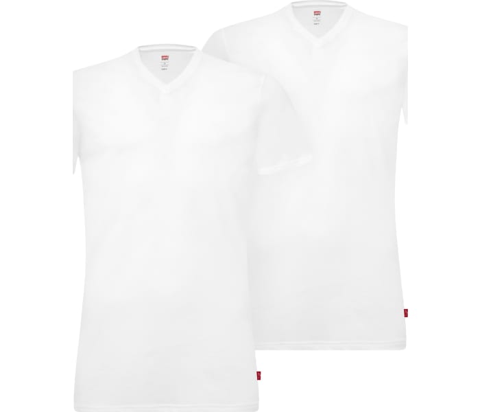 Triko Levi´s® V-Neck 2pack pánské bílé