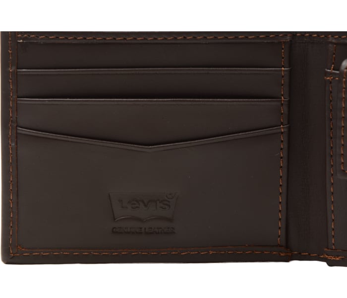 Kožená peněženka Levi´s® Casual Classics hnědá