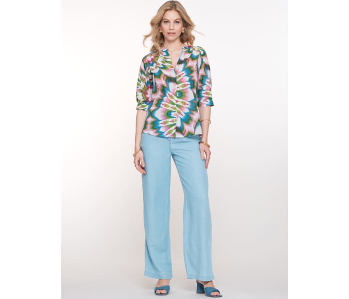 Geisha jeans dámské světle modré
