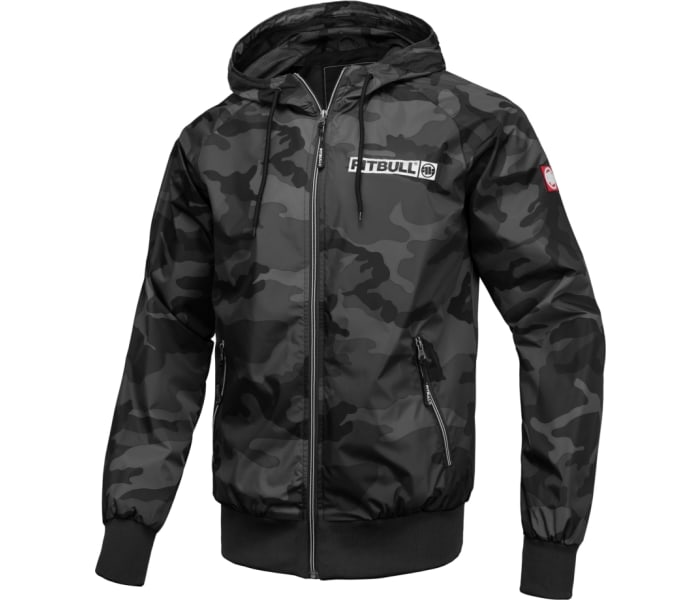 Bunda PitBull West Coast Athletic Logo pánská All Black Camo