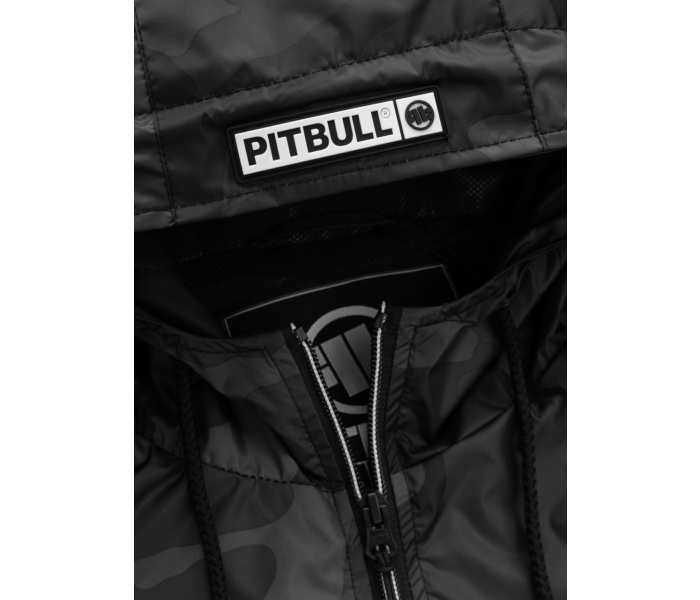 Bunda PitBull West Coast Athletic Logo pánská All Black Camo