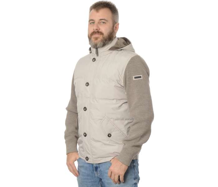 Bunda Bugatti pánská béžová