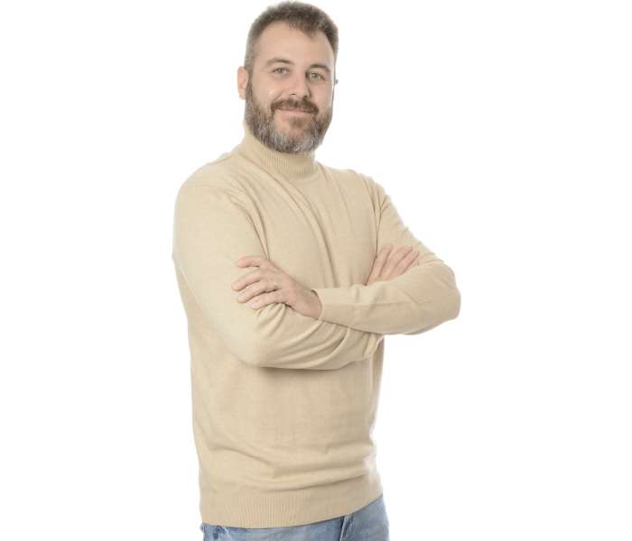 Svetr Bugatti pánský béžový