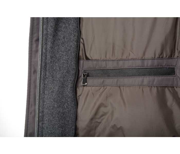 Kabát Bugatti pánský tmavě šedý