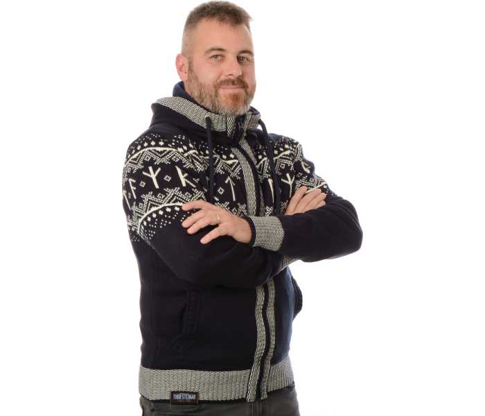 Svetr Thor Steinar Runa pánský tmavě modrý