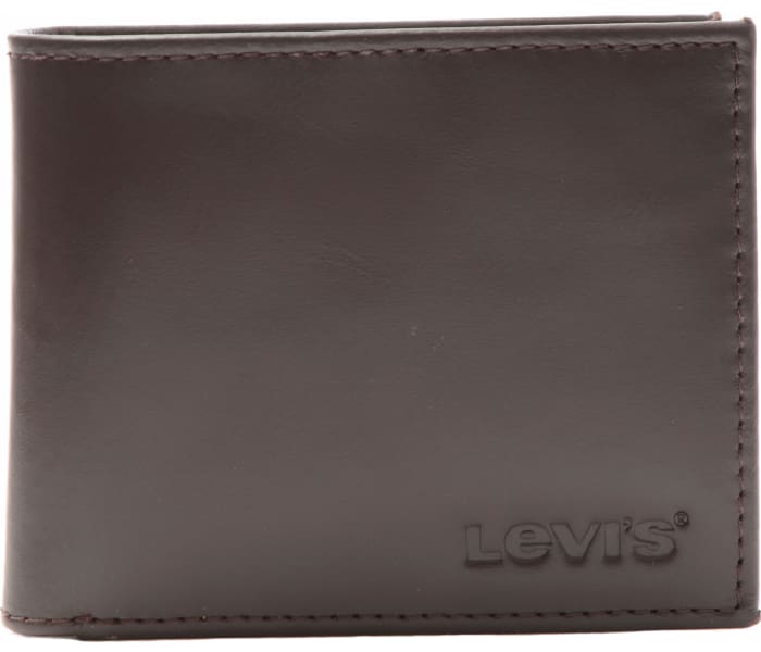 Kožená peněženka Levi´s® Wordmark Bifold hnědá