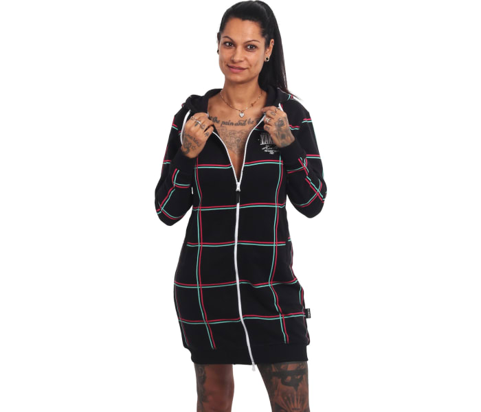 Mikina Yakuza Checkered Long Zip