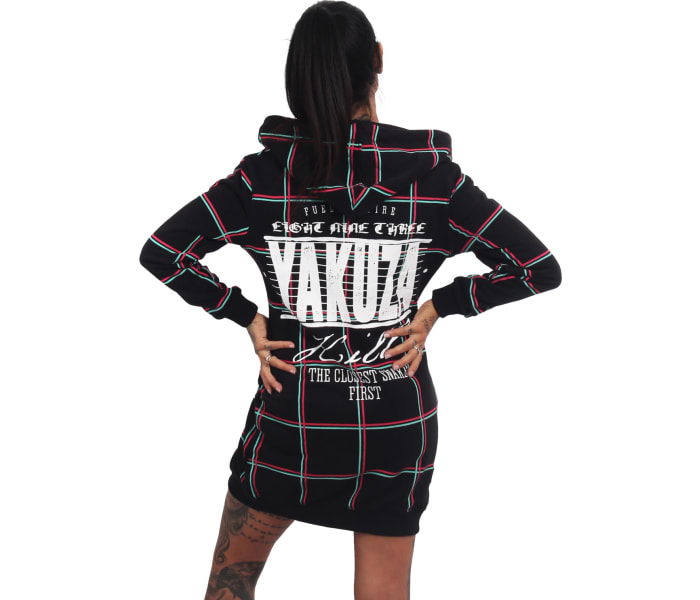 Mikina Yakuza Checkered Long Zip