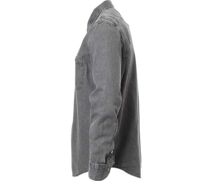 Košile Lee Leesure Shirt New Gray pánská tmavě šedá