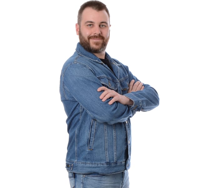 Džínová bunda Lee Rider Jacket Washed Camden pánská modrá