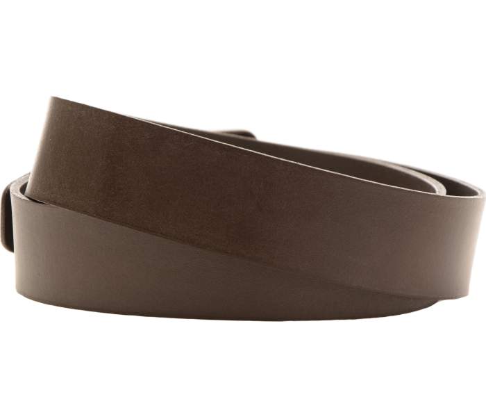 Kožený opasek Lee Small Logo Dark Brown hnědý