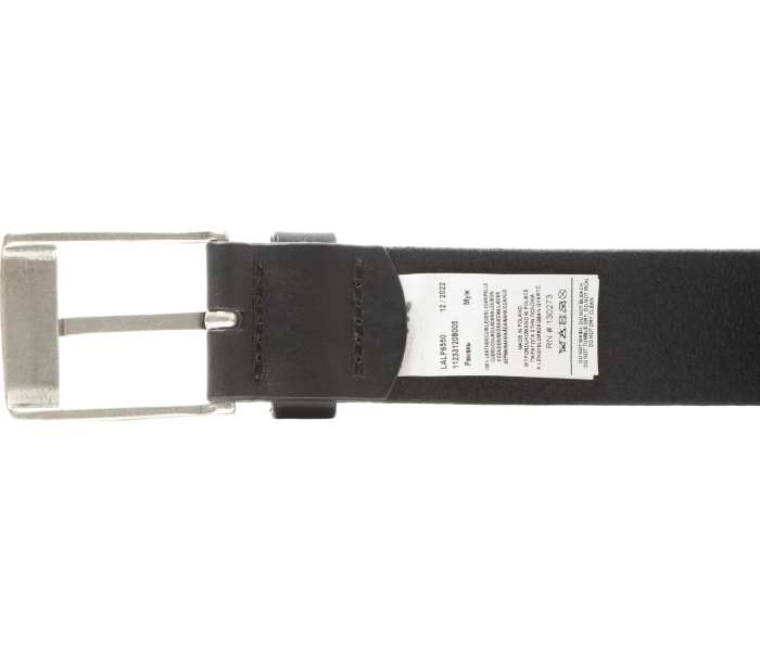 Kožený opasek Lee Logo Buckle černý