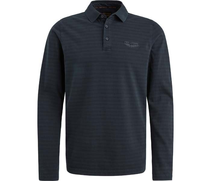 Polo triko PME Legend Subtle Strips pánské tmavě modré