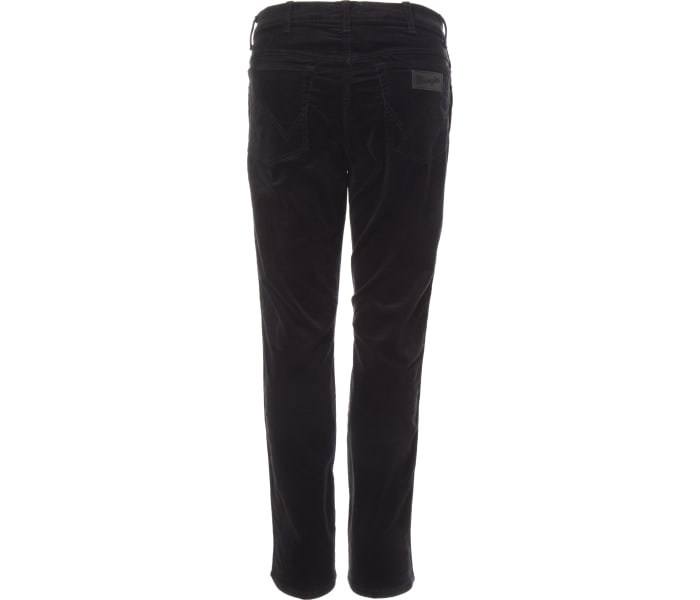 Manšestrové kalhoty Wrangler Texas Slim Black pánské černé
