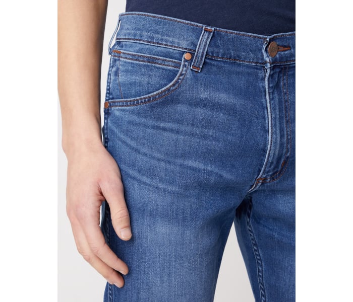 Wrangler jeans Greensboro Bright Stroke pánské modré