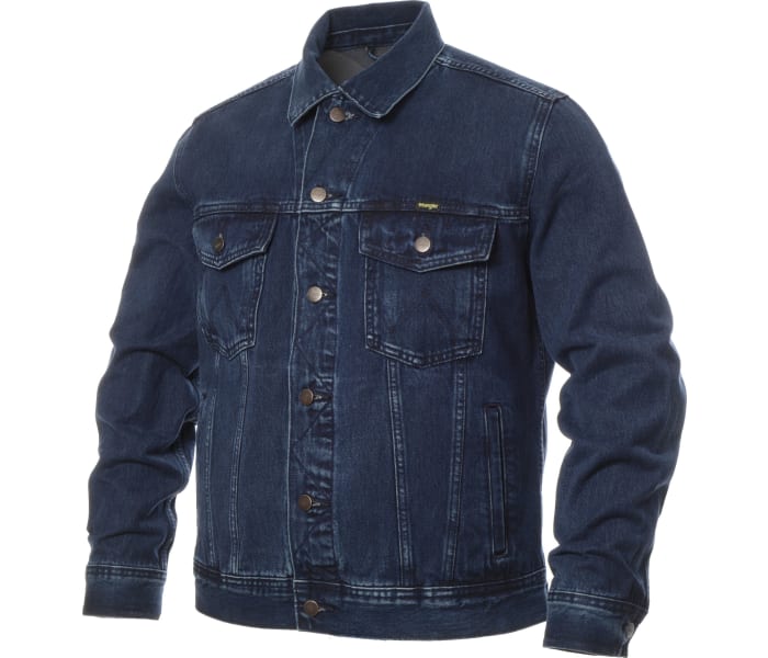 Džínová bunda Wrangler Authentic CoalBlue Stone pánská tmavě modrá