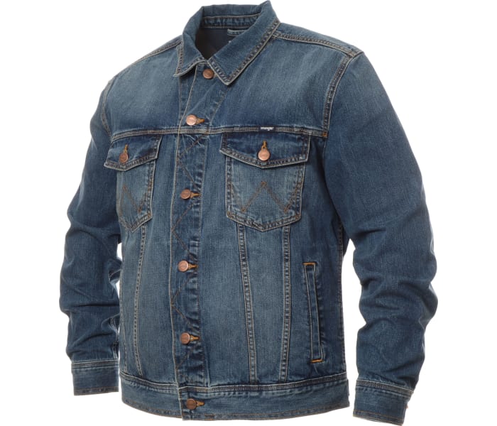 Džínová bunda Wrangler pánská modrá
