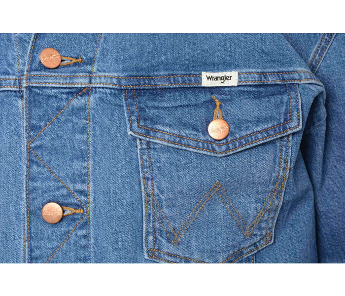 Džínová bunda Wrangler Anti Fit Blue Eyes pánská modrá