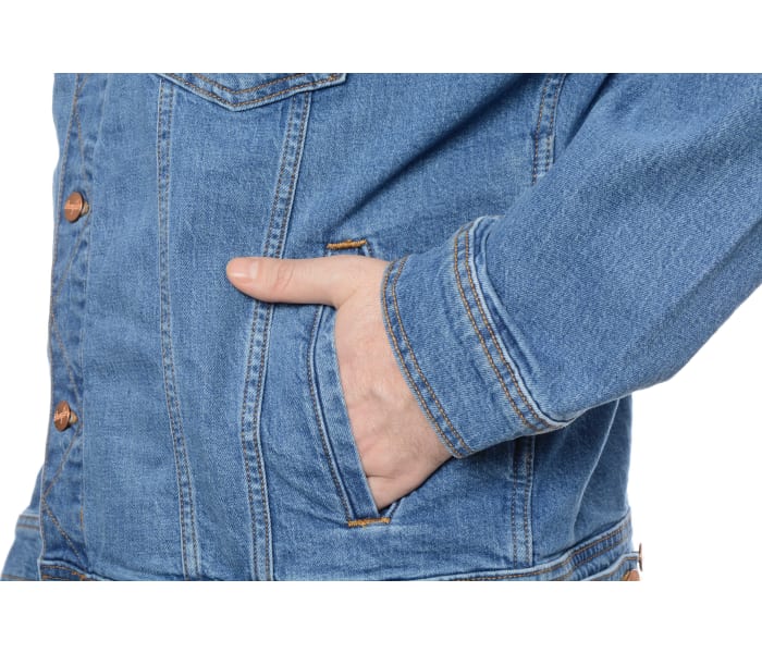 Džínová bunda Wrangler Anti Fit Blue Eyes pánská modrá