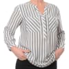 Košile Timezone Striped Henley Blouse dámská šedo-bílá