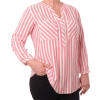 Košile Timezone Striped Henley Blouse dámská růžovo-bílá
