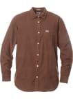 Manšestrová košile Wrangler 1 Pocket pánská hnědá