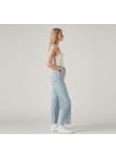 Levi´s® jeans Ribcage Straight Ankle Middle Road dámské světle modré