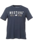 Tričko Mustang Style Alex C Print pánske tmavo modré