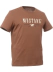 Tričko Mustang Style Austin pánske hnedé
