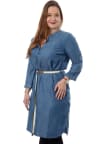 Džínové šaty Timezone Tencel Denim Dress dámské modré