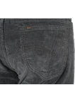 Manšestrové kalhoty Lee Rider Dark Muted Gray pánské tmavě šedé