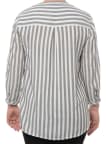 Košeľa Timezone Striped Henley Blouse dámska šedo-biela